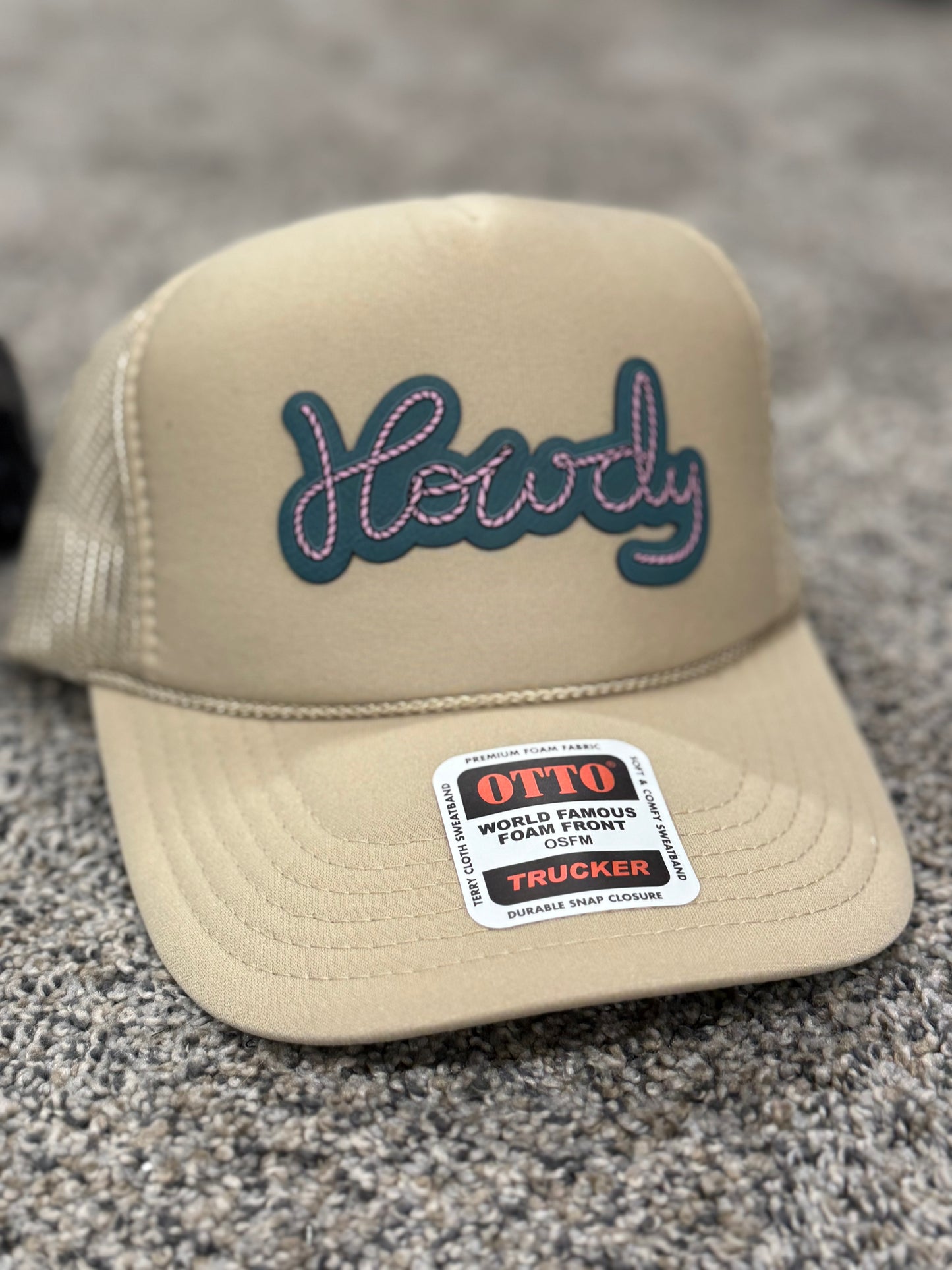 Howdy 2 Layer Patch Trucker Hat