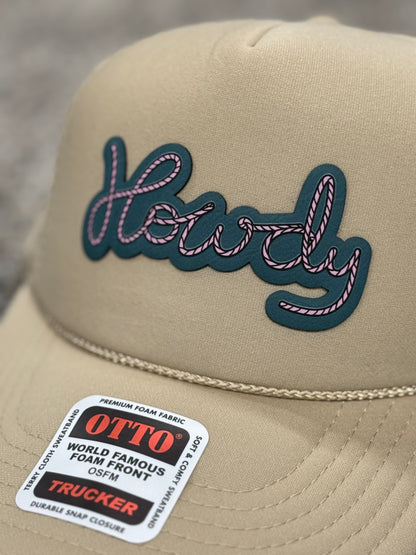 Howdy 2 Layer Patch Trucker Hat