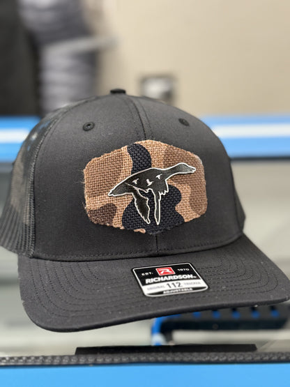 Waterfowl Hunting Hat - Duck Camo and Chrome