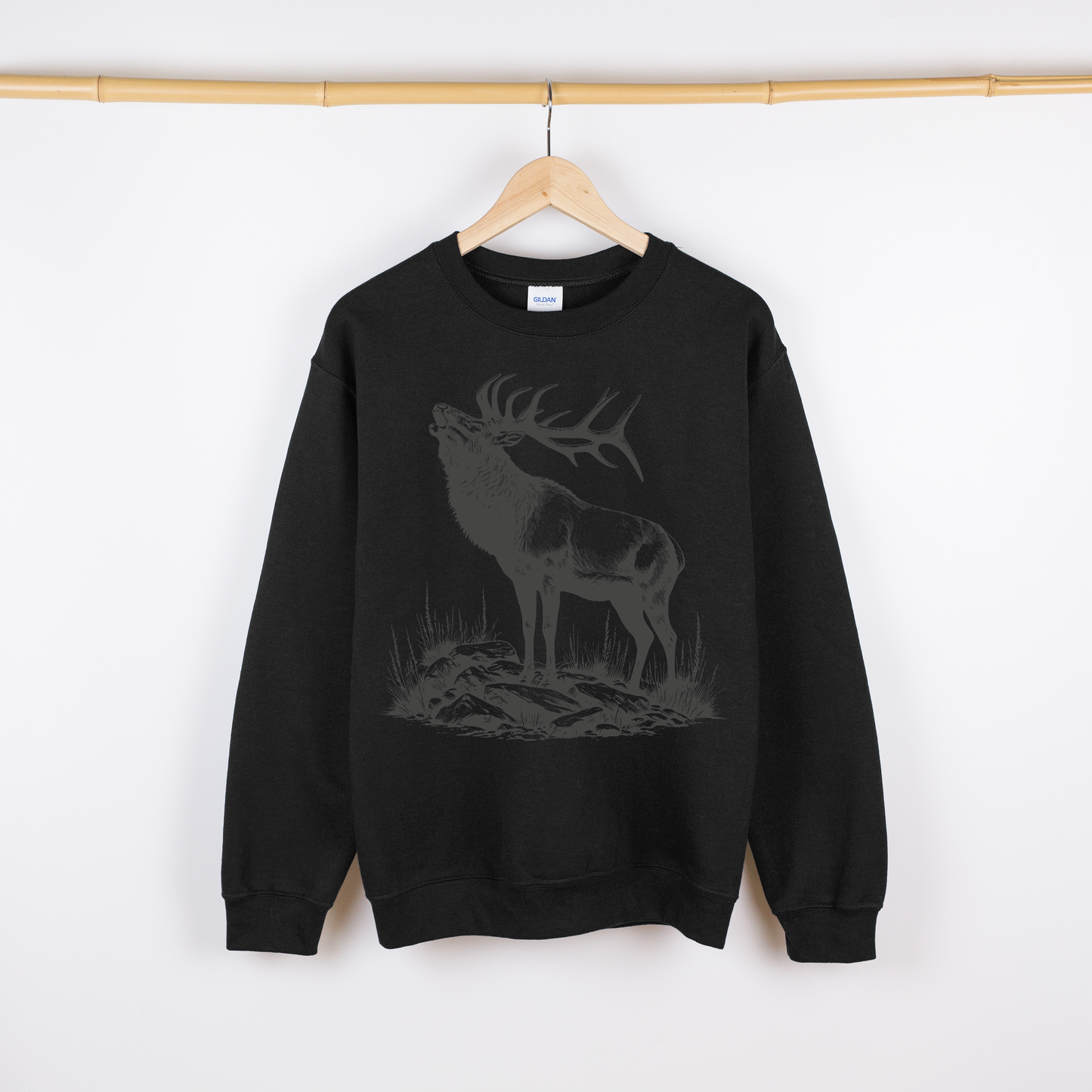 Tonal Elk Crewneck or Hoodie